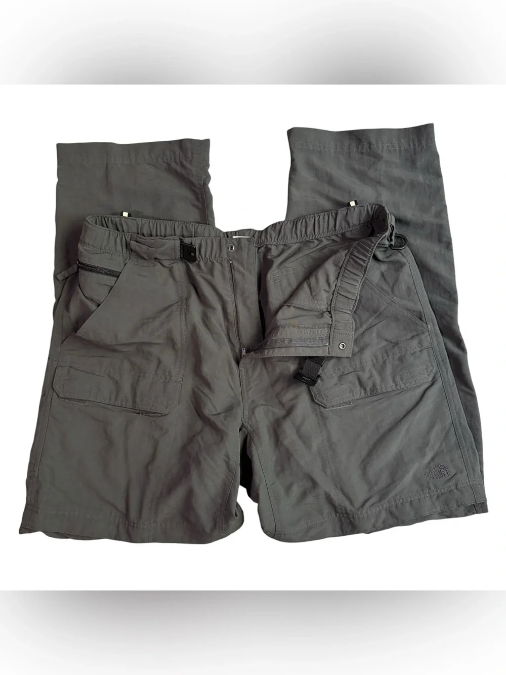 North Face Paramount Peak Convertible Cargo Pants/Shorts Mens XL Dark Grey A146